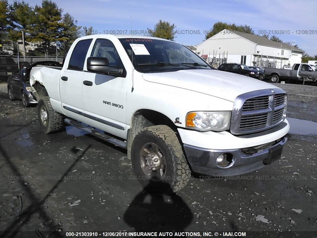 3D3KU28C74G207548 - 2004 DODGE RAM 2500 ST/SLT WHITE photo 1