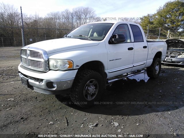 3D3KU28C74G207548 - 2004 DODGE RAM 2500 ST/SLT WHITE photo 2