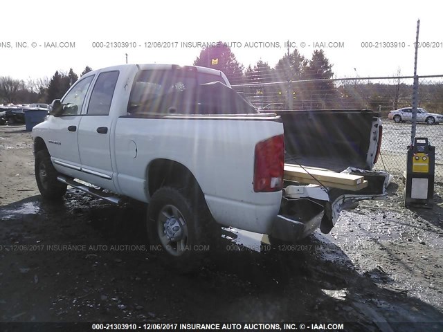 3D3KU28C74G207548 - 2004 DODGE RAM 2500 ST/SLT WHITE photo 3