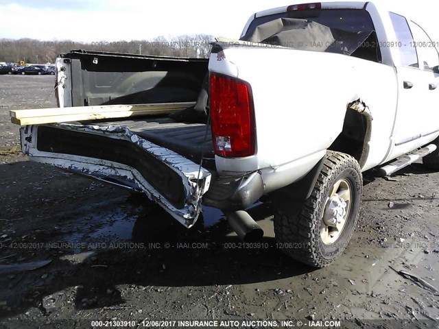 3D3KU28C74G207548 - 2004 DODGE RAM 2500 ST/SLT WHITE photo 6