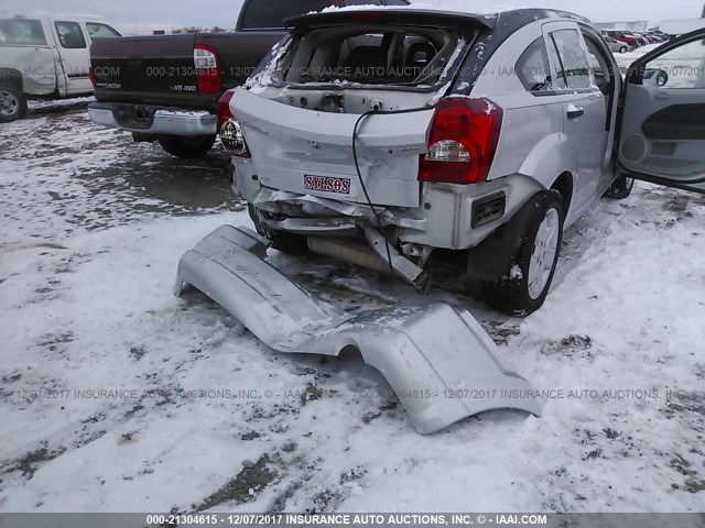 1B3HB48B07D553228 - 2007 DODGE CALIBER SXT SILVER photo 6