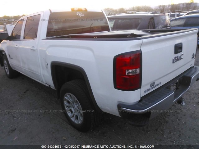 3GTU2MEC7GG179438 - 2016 GMC SIERRA K1500 SLE WHITE photo 3