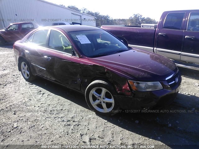 5NPEU46C28H304903 - 2008 HYUNDAI SONATA SE/LIMITED BURGUNDY photo 1