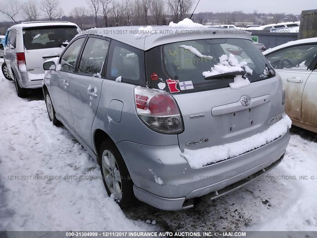 2T1LR30E95C469312 - 2005 TOYOTA COROLLA MATRIX XR SILVER photo 3