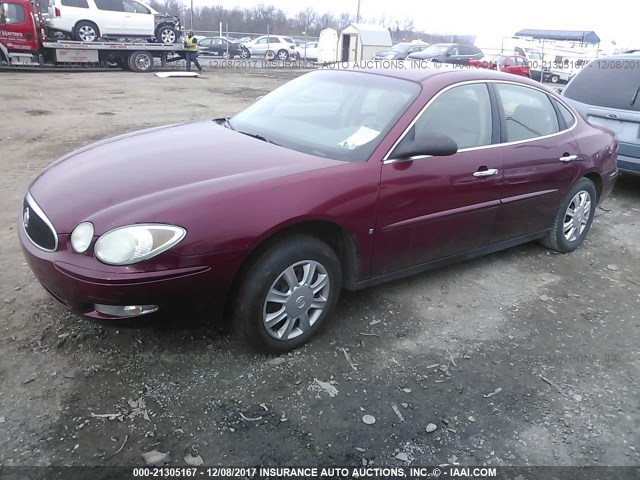 2G4WC582961153036 - 2006 BUICK LACROSSE CX RED photo 2