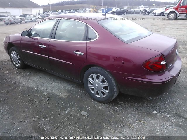 2G4WC582961153036 - 2006 BUICK LACROSSE CX RED photo 3
