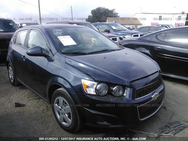 1G1JA6SH8F4219466 - 2015 CHEVROLET SONIC LS ლურჯი ფოტო 1