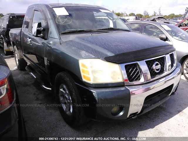 1N6AA06A74N510806 - 2004 NISSAN TITAN XE/SE/LE GREEN photo 1