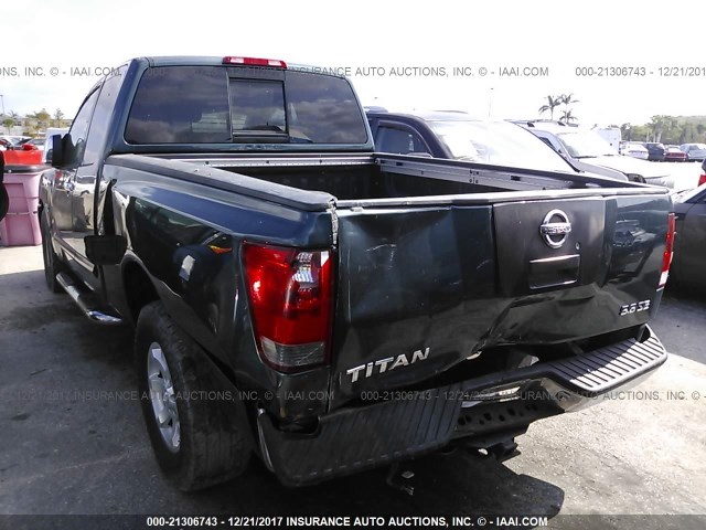 1N6AA06A74N510806 - 2004 NISSAN TITAN XE/SE/LE GREEN photo 3