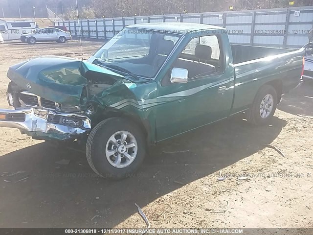 1N6SD11S5TC383033 - 1996 NISSAN TRUCK XE GREEN photo 2