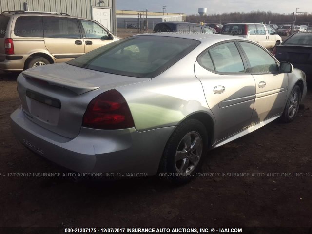 2G2WP522951260107 - 2005 PONTIAC GRAND PRIX SILVER photo 4