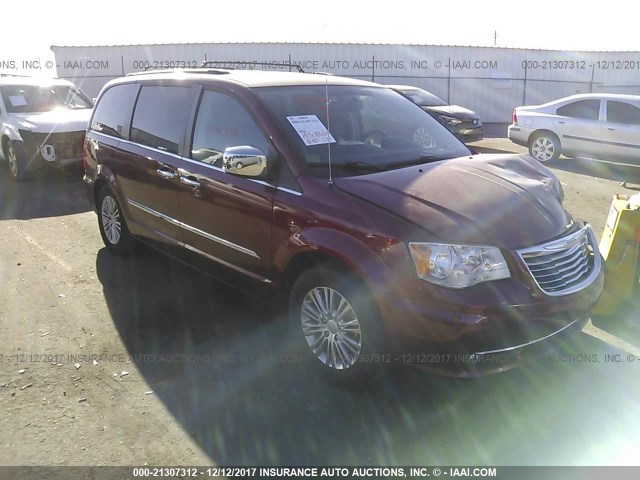 2C4RC1CG9DR531965 - 2013 CHRYSLER TOWN & COUNTRY TOURING L RED photo 1