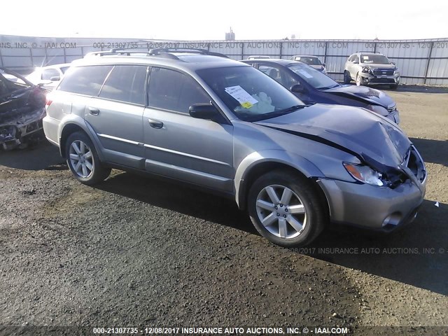 4S4BP61C087331790 - 2008 SUBARU OUTBACK 2.5I GRAY photo 1