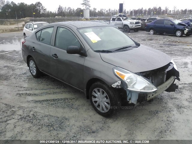 3N1CN7AP3FL815455 - 2015 NISSAN VERSA S/S PLUS/SV/SL SILVER photo 1