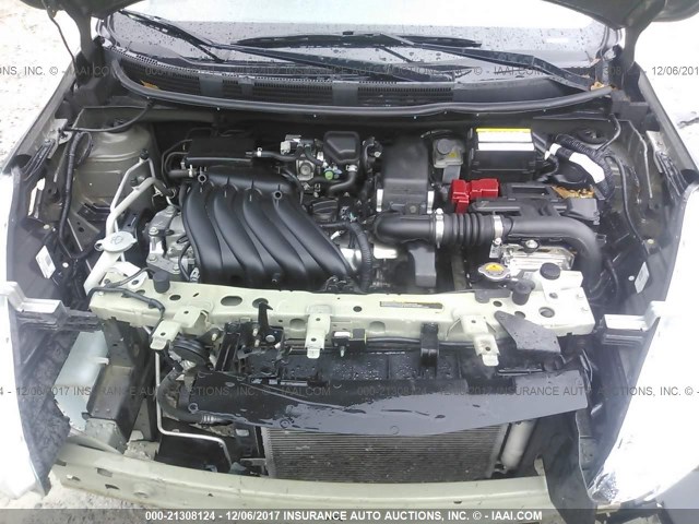 3N1CN7AP3FL815455 - 2015 NISSAN VERSA S/S PLUS/SV/SL SILVER photo 10