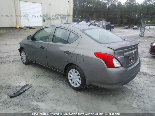 3N1CN7AP3FL815455 - 2015 NISSAN VERSA S/S PLUS/SV/SL SILVER photo 3