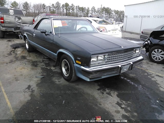 3GCCW80H1FS912184 - 1985 CHEVROLET EL CAMINO BLUE photo 1