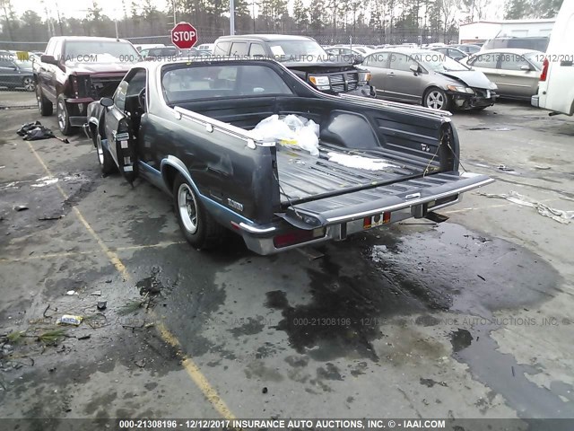 3GCCW80H1FS912184 - 1985 CHEVROLET EL CAMINO BLUE photo 3