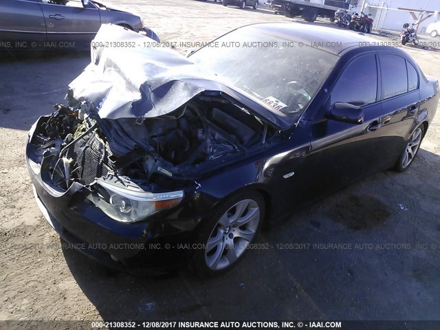 WBANB53547CP04616 - 2007 BMW 550 I BLACK photo 2