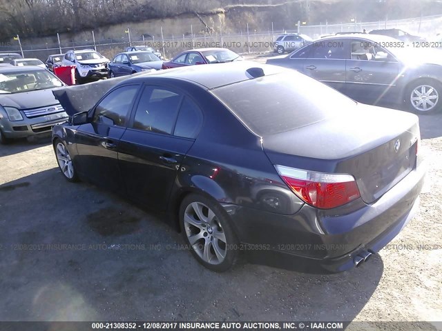 WBANB53547CP04616 - 2007 BMW 550 I BLACK photo 3