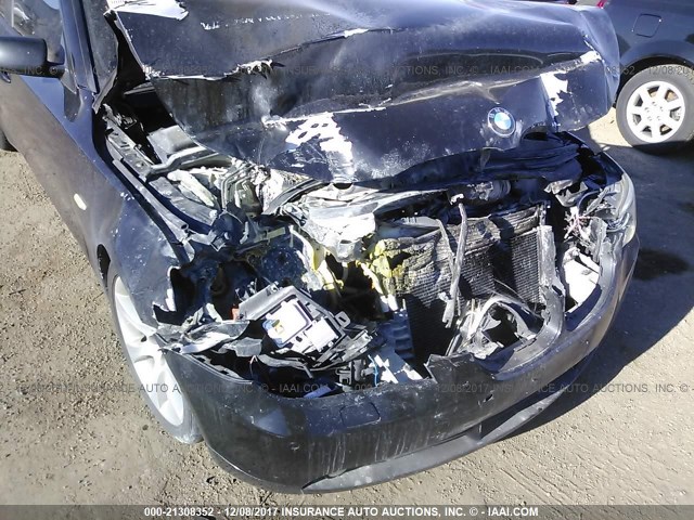 WBANB53547CP04616 - 2007 BMW 550 I BLACK photo 6