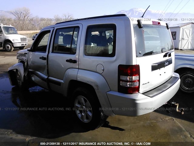 1J4PN2GK6AW111874 - 2010 JEEP LIBERTY SPORT 银色 照片 3