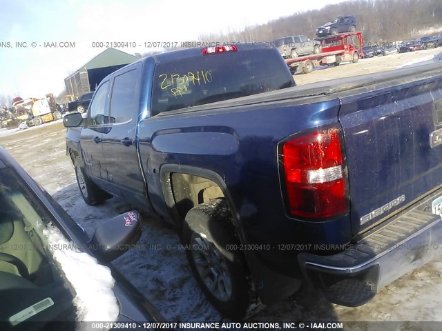 3GTU2UEC8EG428701 - 2014 GMC SIERRA K1500 SLE BLUE photo 3