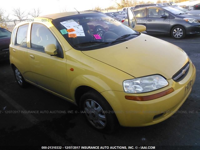 KL1TJ62684B277639 - 2004 CHEVROLET AVEO LS YELLOW photo 1