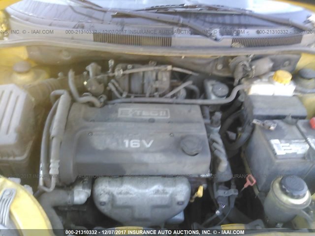 KL1TJ62684B277639 - 2004 CHEVROLET AVEO LS YELLOW photo 10