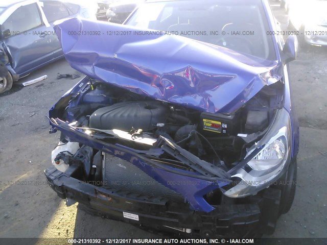 KMHCU4AE7DU451942 - 2013 HYUNDAI ACCENT GLS/SE BLUE photo 6