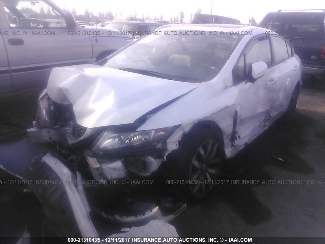 19XFB2F99FE287442 - 2015 HONDA CIVIC EXL თეთრი ფოტო 2