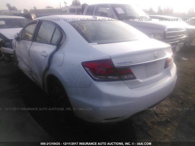 19XFB2F99FE287442 - 2015 HONDA CIVIC EXL თეთრი ფოტო 3
