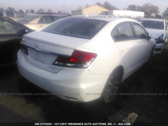19XFB2F99FE287442 - 2015 HONDA CIVIC EXL თეთრი ფოტო 4