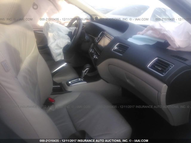 19XFB2F99FE287442 - 2015 HONDA CIVIC EXL თეთრი ფოტო 5
