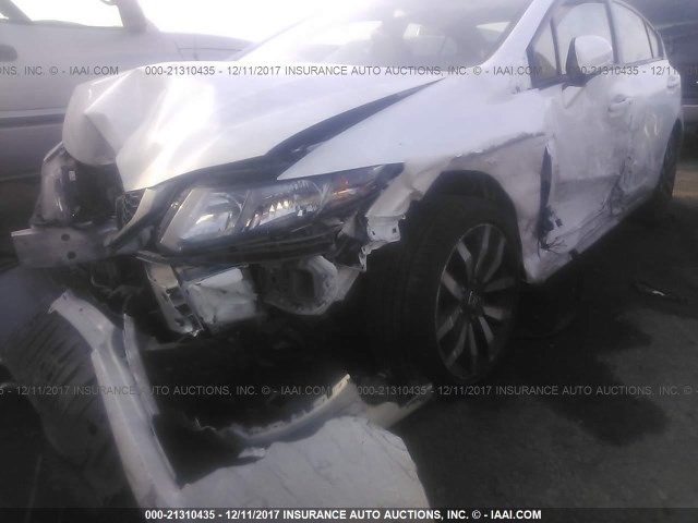 19XFB2F99FE287442 - 2015 HONDA CIVIC EXL თეთრი ფოტო 6
