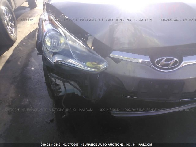 KMHTC6AD6CU031321 - 2012 HYUNDAI VELOSTER GRAY photo 6