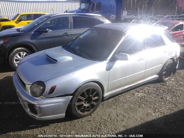 JF1GG29622G829942 - 2002 SUBARU IMPREZA WRX SILVER photo 2