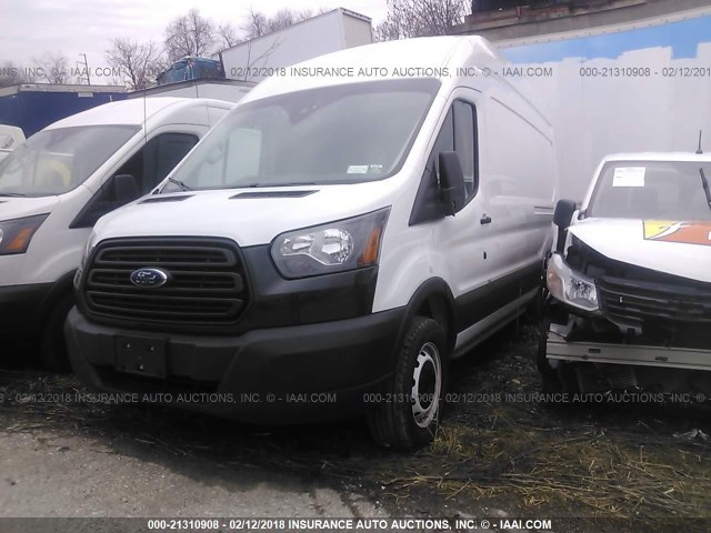 1FTYR2XM3HKA58343 - 2017 FORD TRANSIT T-250 WHITE photo 2