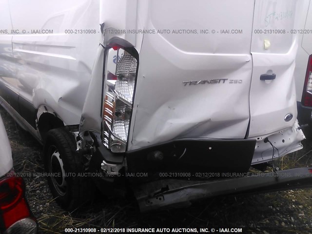 1FTYR2XM3HKA58343 - 2017 FORD TRANSIT T-250 WHITE photo 6