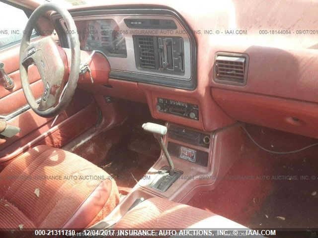 1FABP22X6FK300414 - 1985 FORD TEMPO GL BURGUNDY photo 5