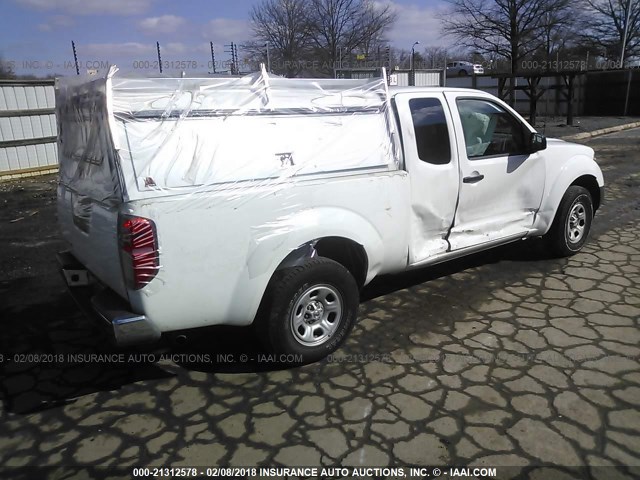 1N6BD0CT5GN722562 - 2016 NISSAN FRONTIER S/SV WHITE photo 4
