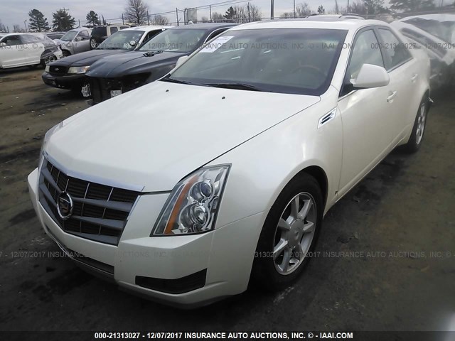 1G6DF577590151044 - 2009 CADILLAC CTS WHITE photo 2