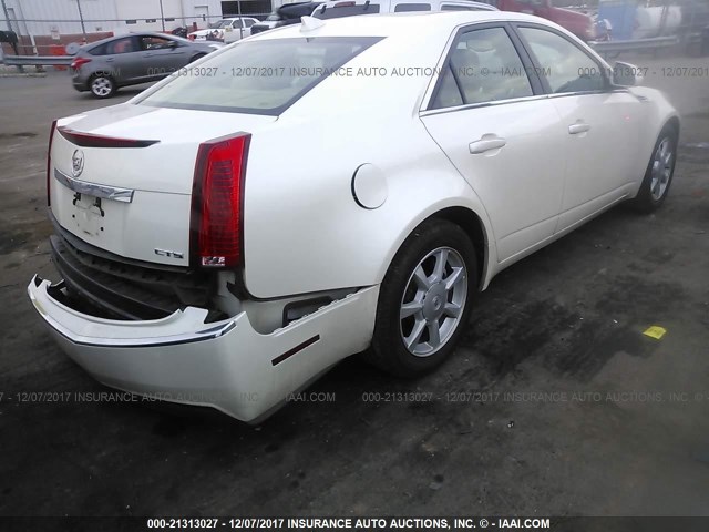 1G6DF577590151044 - 2009 CADILLAC CTS WHITE photo 4