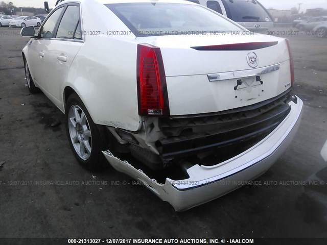 1G6DF577590151044 - 2009 CADILLAC CTS WHITE photo 6