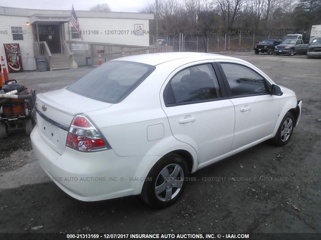 KL1TD56E69B638702 - 2009 CHEVROLET AVEO LS/LT 白色 照片 4