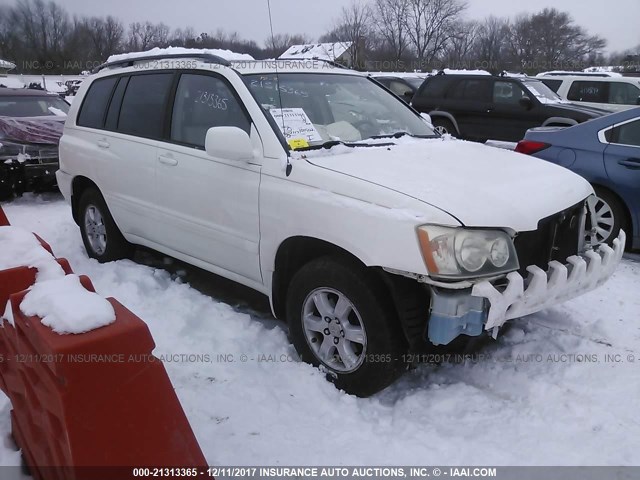 JTEHF21AX30145955 - 2003 TOYOTA HIGHLANDER LIMITED WHITE photo 1