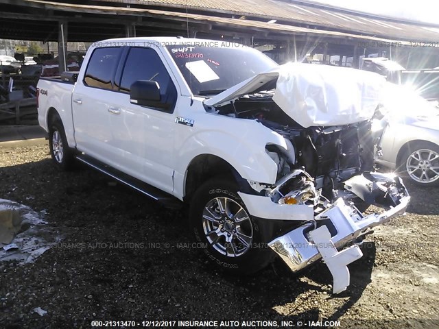 1FTEW1EF7HFB68458 - 2017 FORD F150 SUPERCREW WHITE photo 1