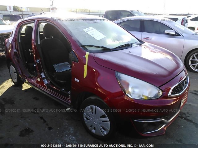 ML32A3HJ8HH002535 - 2017 MITSUBISHI MIRAGE ES RED photo 1