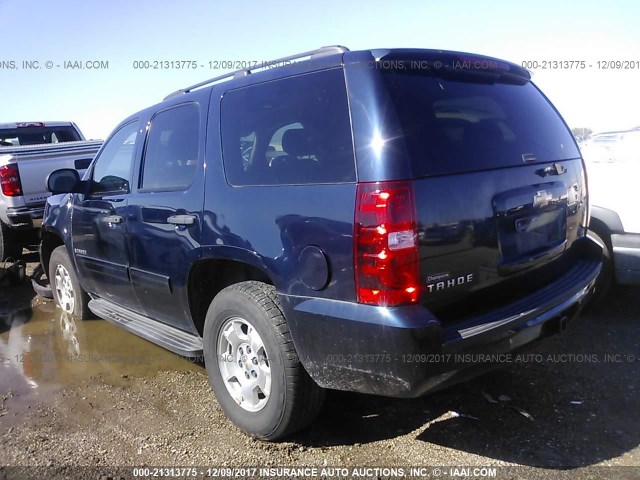 1GNFC13C79R284627 - 2009 CHEVROLET TAHOE C1500  LS BLUE photo 3