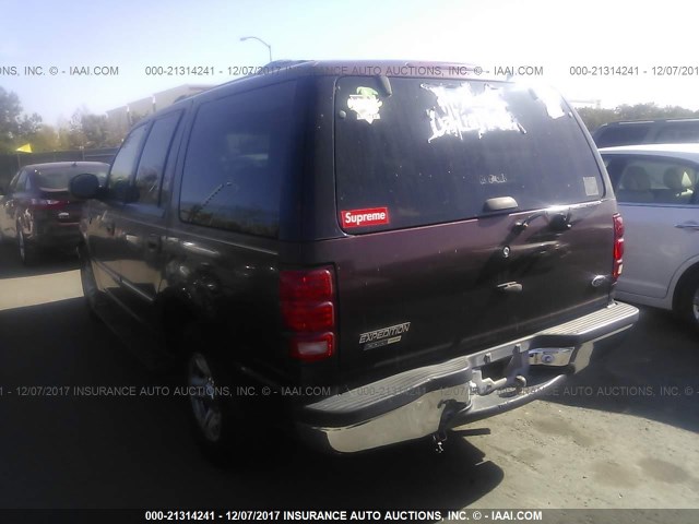 1FMRU1568YLB89629 - 2000 FORD EXPEDITION XLT RED photo 3